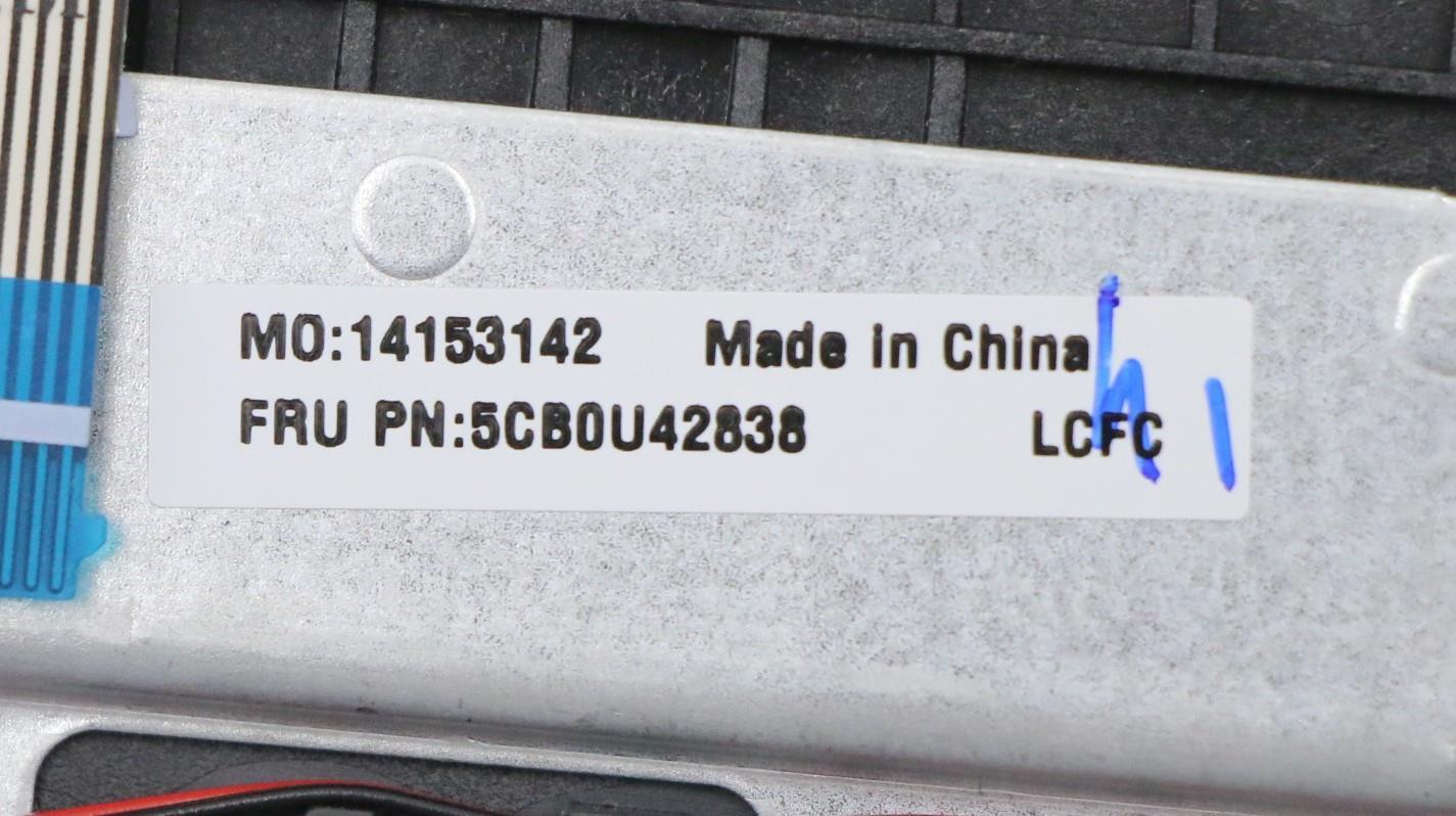 Lenovo Log Up Assy W/Kb Nfp Iron_Gray - 5CB0U42838
