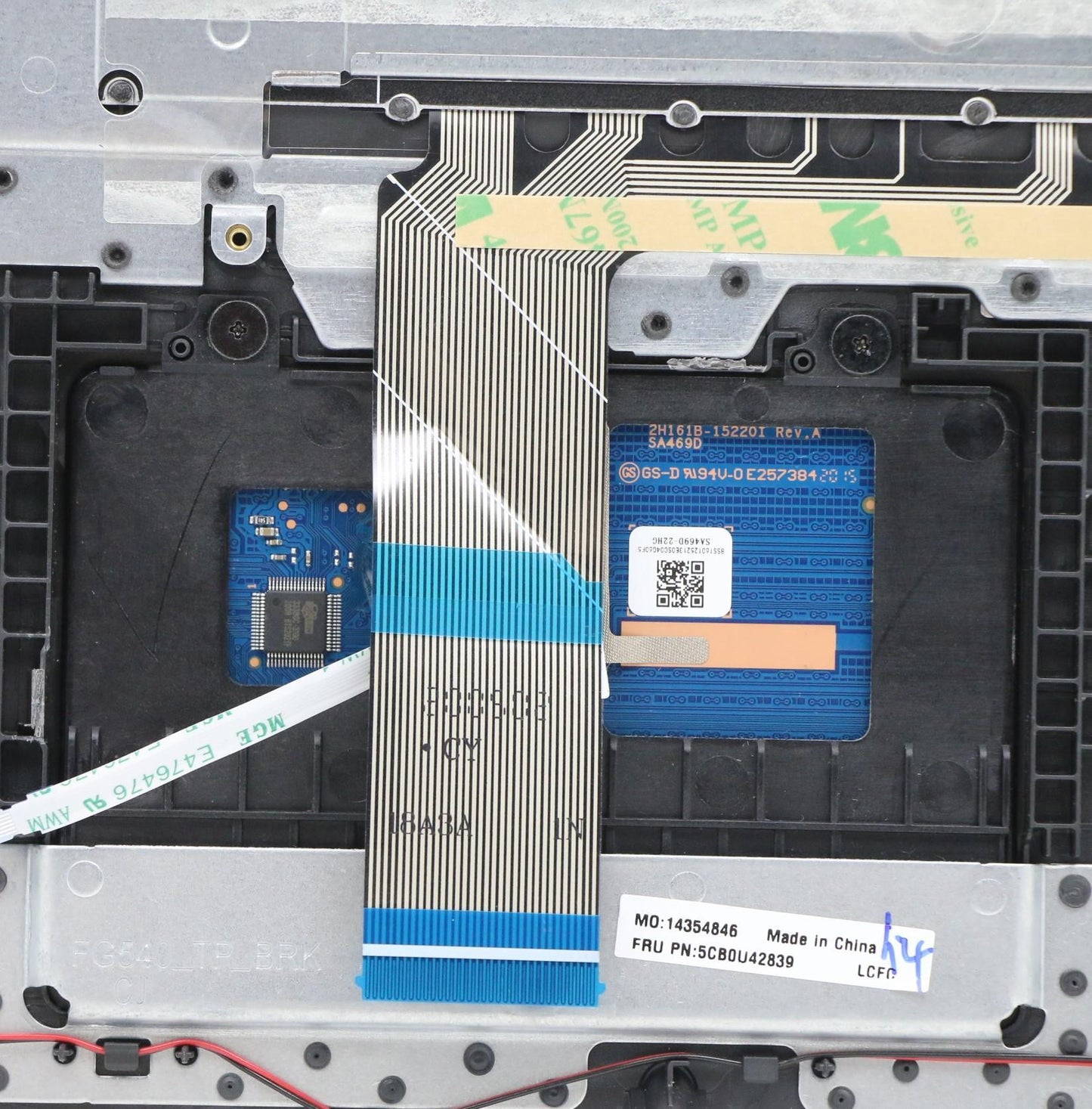 Lenovo Log Up Assy W/Kb Nfp Iron_Gray - 5CB0U42839
