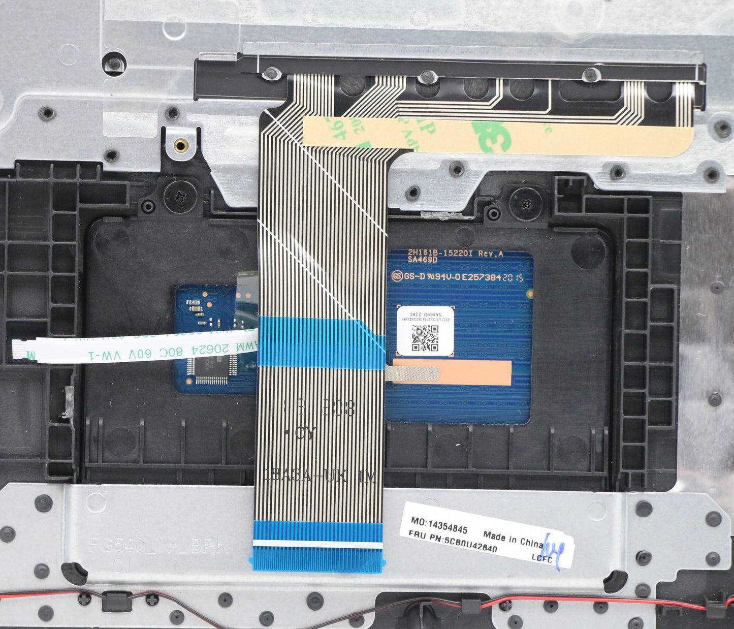 Lenovo Log Up Assy W/Kb Nfp Iron_Gray - 5CB0U42840