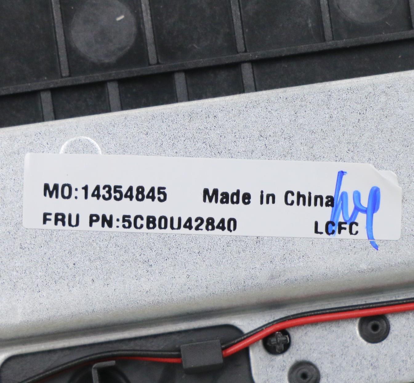 Lenovo Log Up Assy W/Kb Nfp Iron_Gray - 5CB0U42840