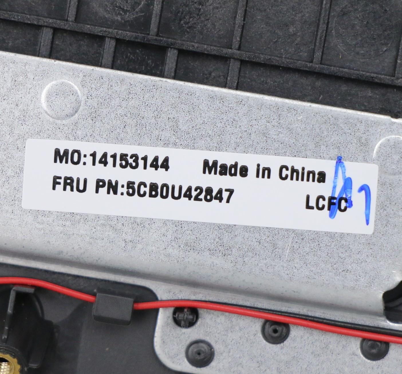Lenovo Log Up Assy W/Kb Nfp Iron_Gray - 5CB0U42847