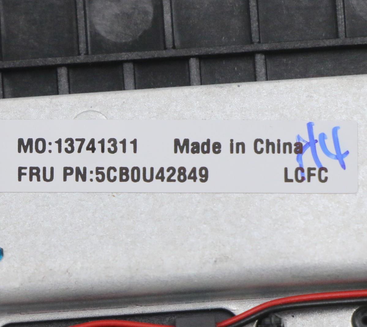 Lenovo Log Up Assy W/Kb Nfp Iron_Gray - 5CB0U42849