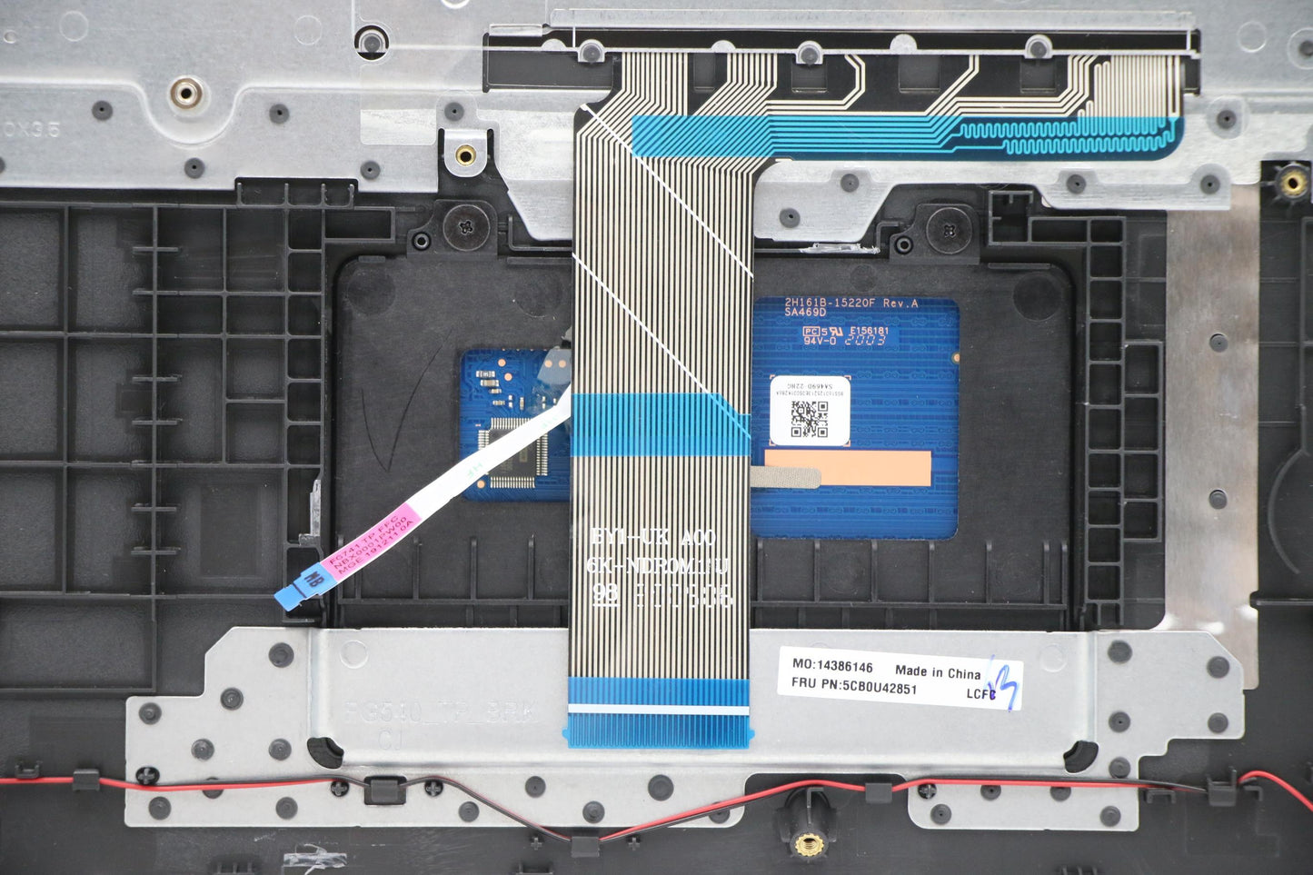 Lenovo Log Up Assy W/Kb Nfp Iron_Gray - 5CB0U42851