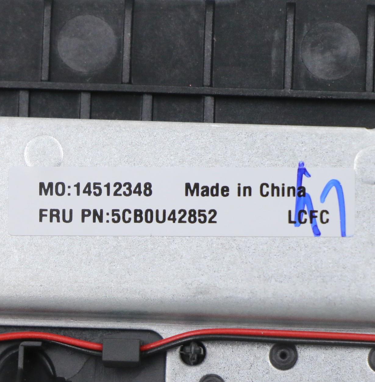 Lenovo Log Up Assy W/Kb Nfp Iron_Gray - 5CB0U42852