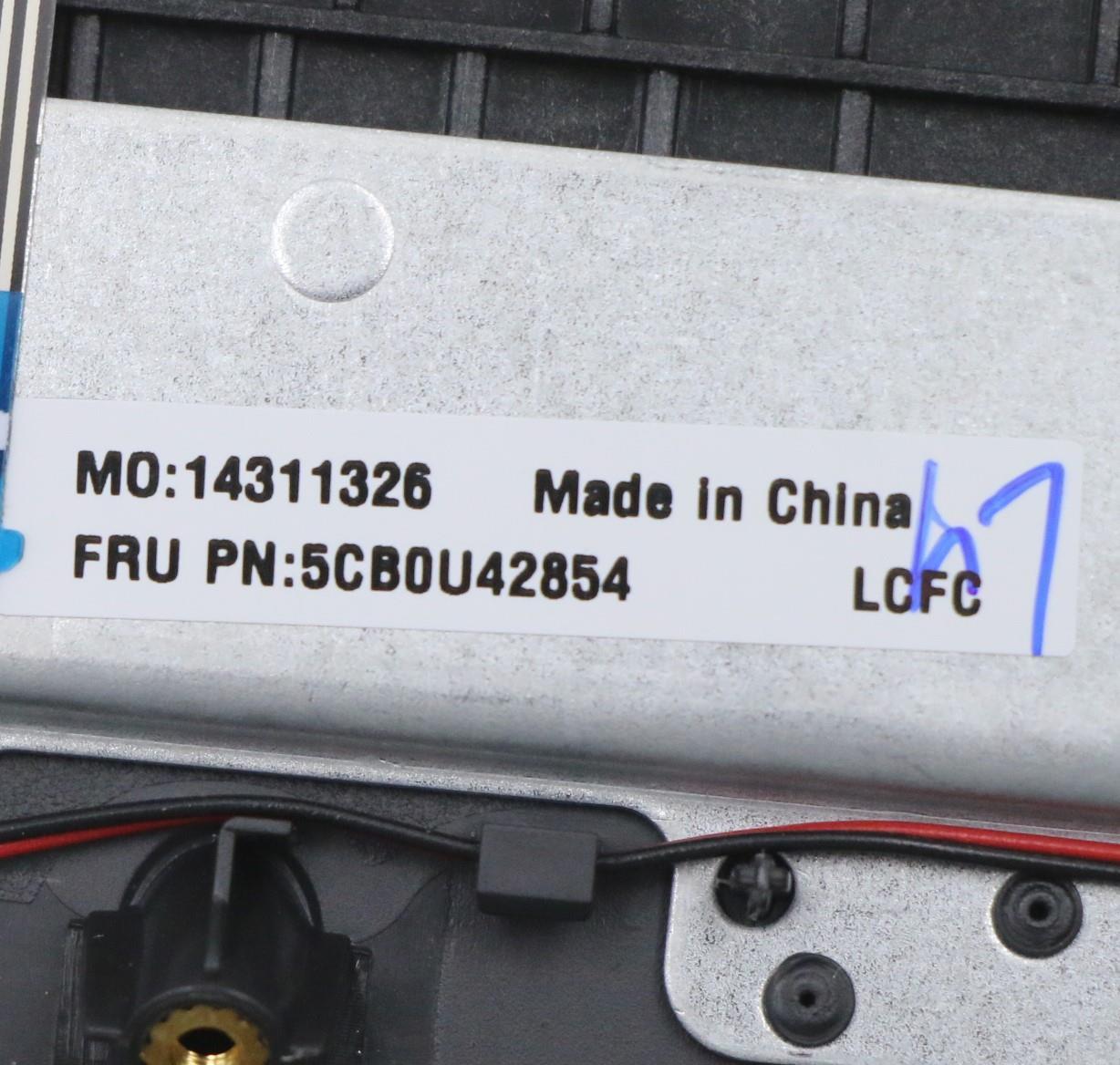Lenovo Log Up Assy W/Kb Nfp Iron_Gray - 5CB0U42854