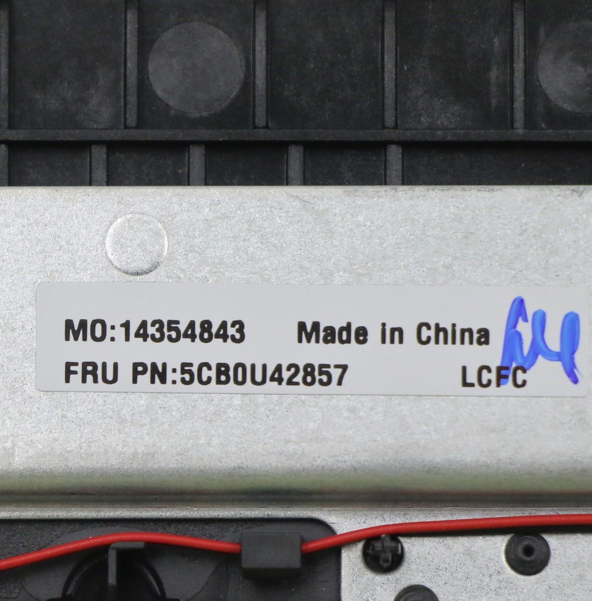 Lenovo Log Up Assy W/Kb Nfp Iron_Gray - 5CB0U42857