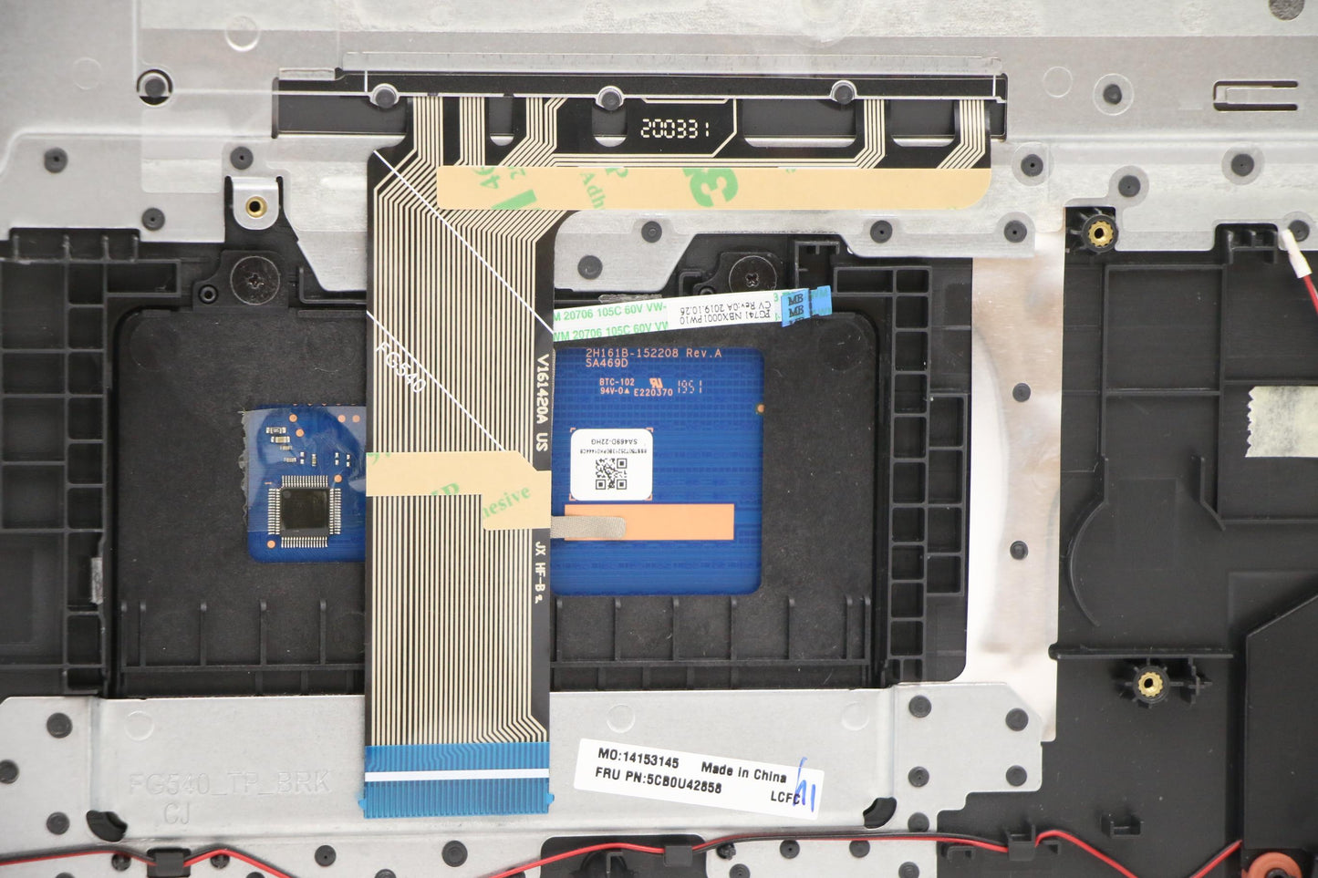 Lenovo Log Up Assy W/Kb Nfp Iron_Gray - 5CB0U42858