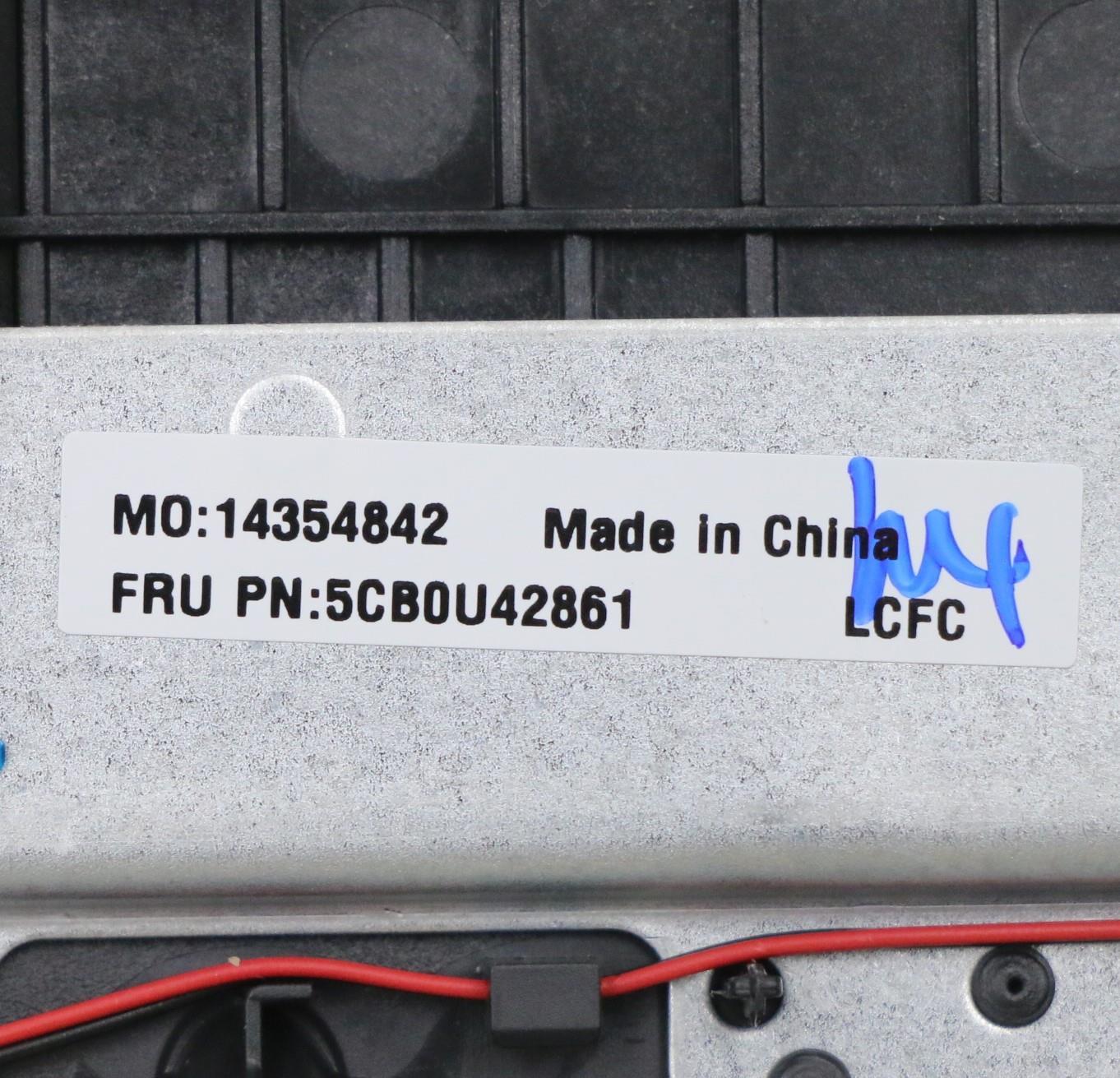 Lenovo Log Up Assy W/Kb Nfp Iron_Gray - 5CB0U42861