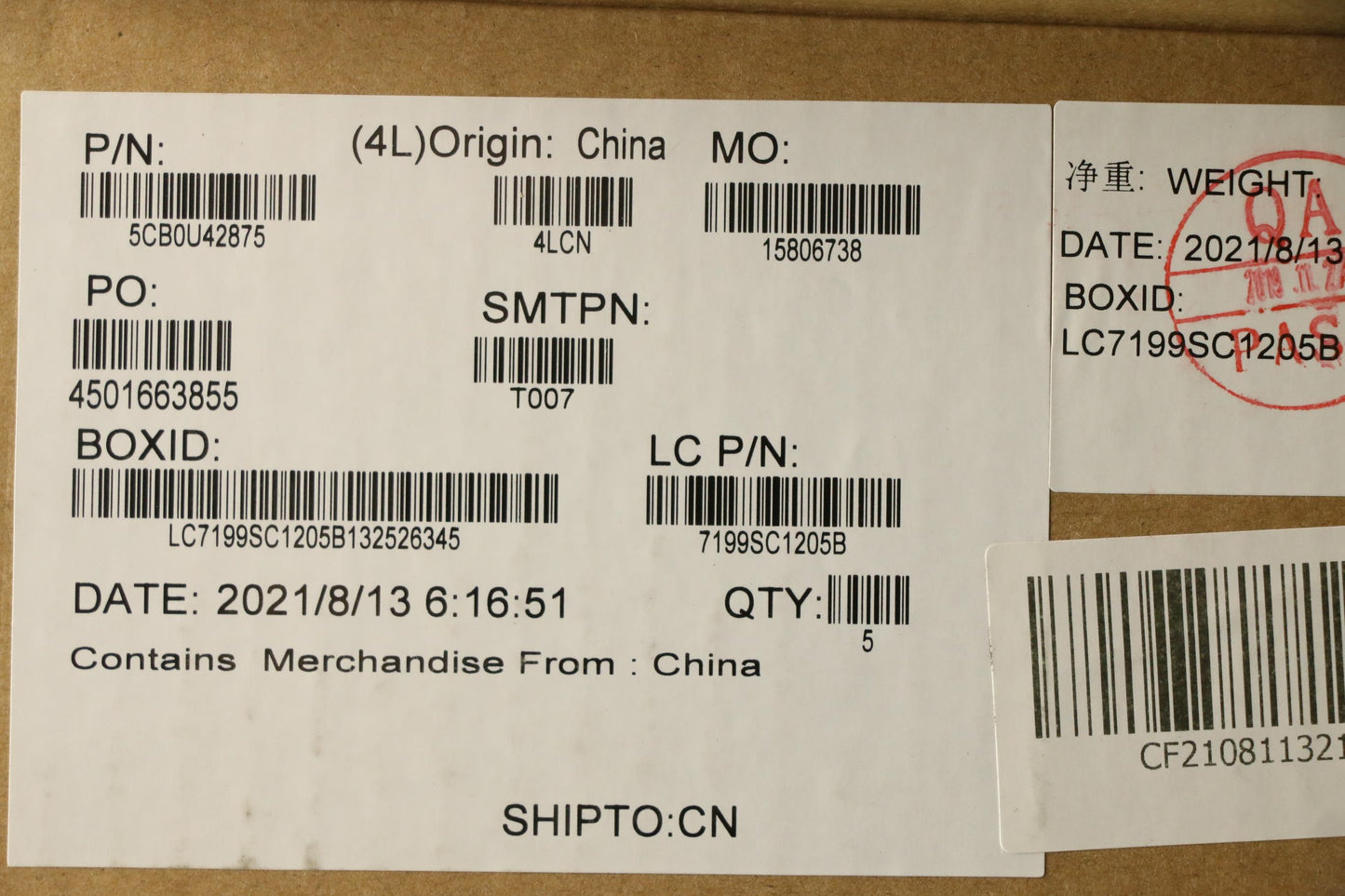 Lenovo Fg540 Log Up Assy Wh_Gr - 5CB0U42875