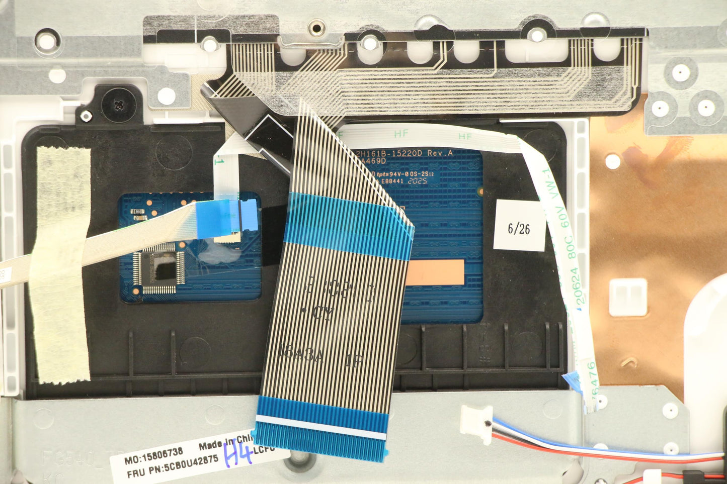 Lenovo Fg540 Log Up Assy Wh_Gr - 5CB0U42875