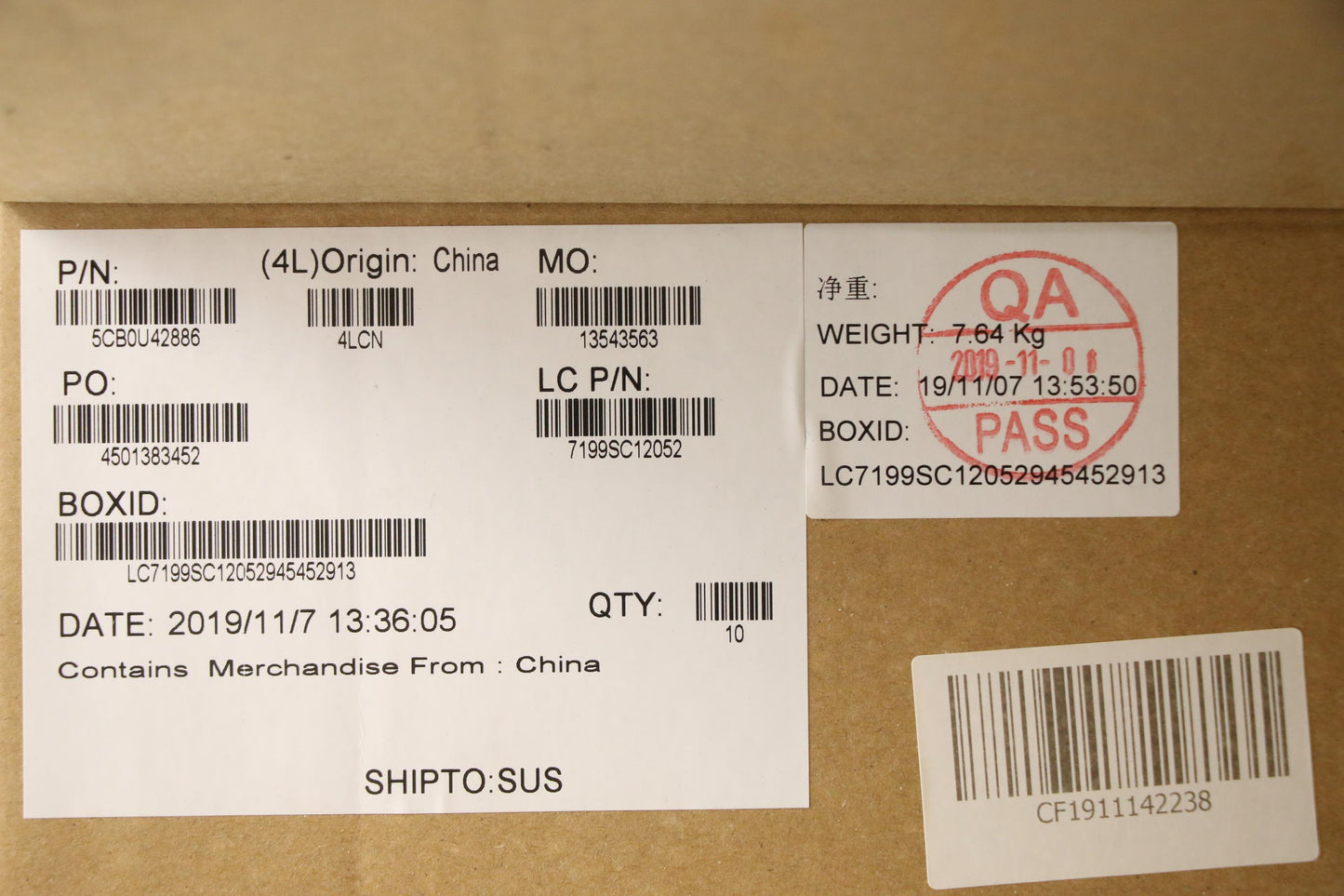 Lenovo Fg540 Log Up Assy Wh_Uk - 5CB0U42886