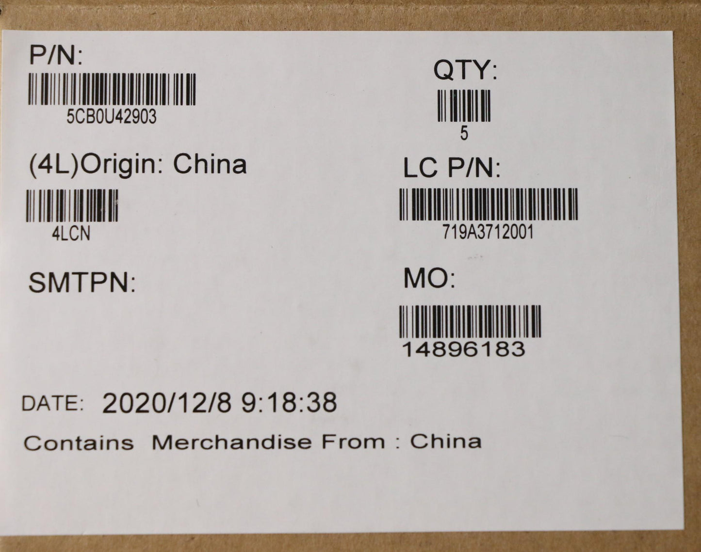 Lenovo Thermal_Cover_Assy - 5CB0U42903