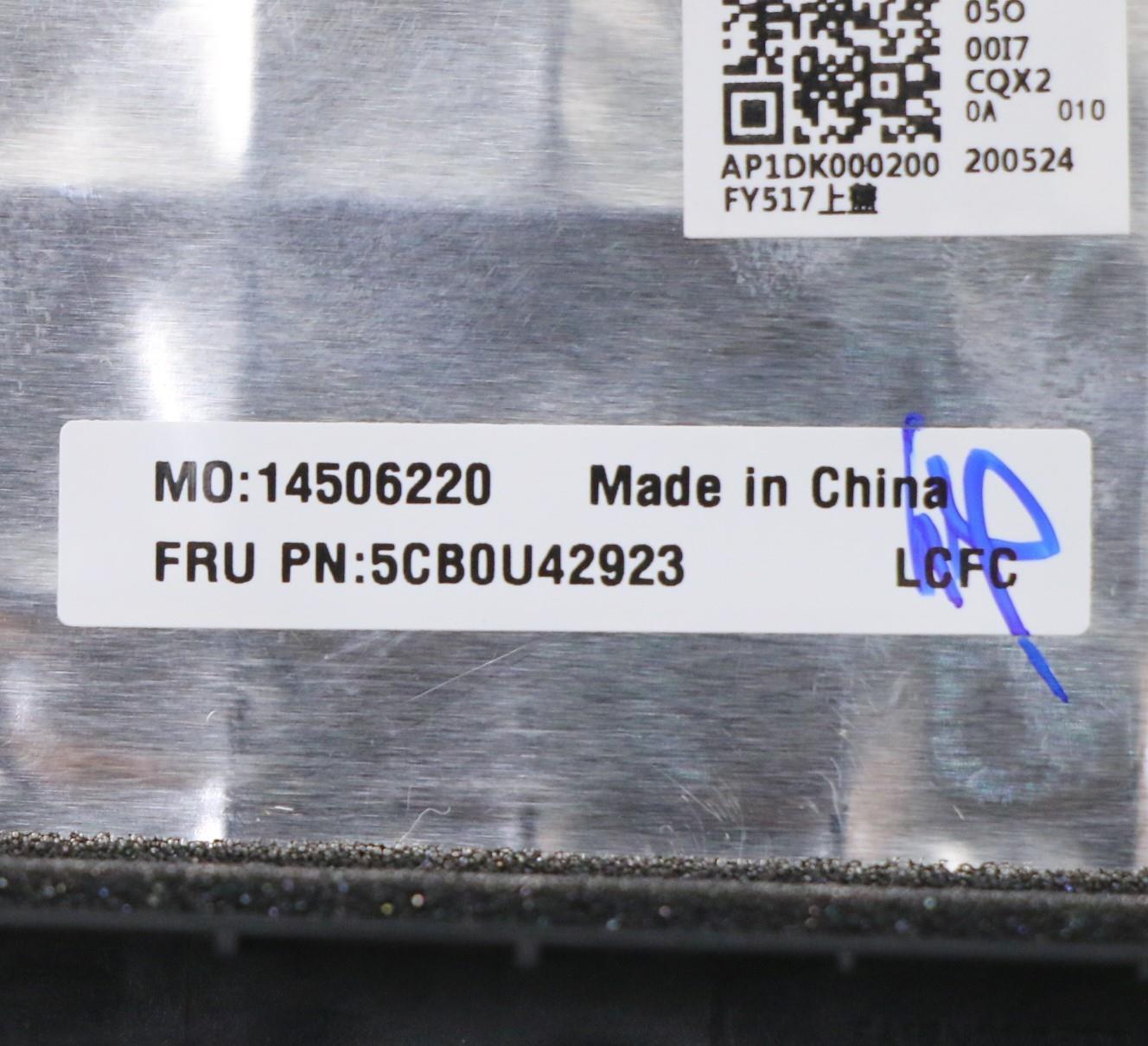 Lenovo Log Up Assy W/Kb Nfp Bl_Cf-E - 5CB0U42923