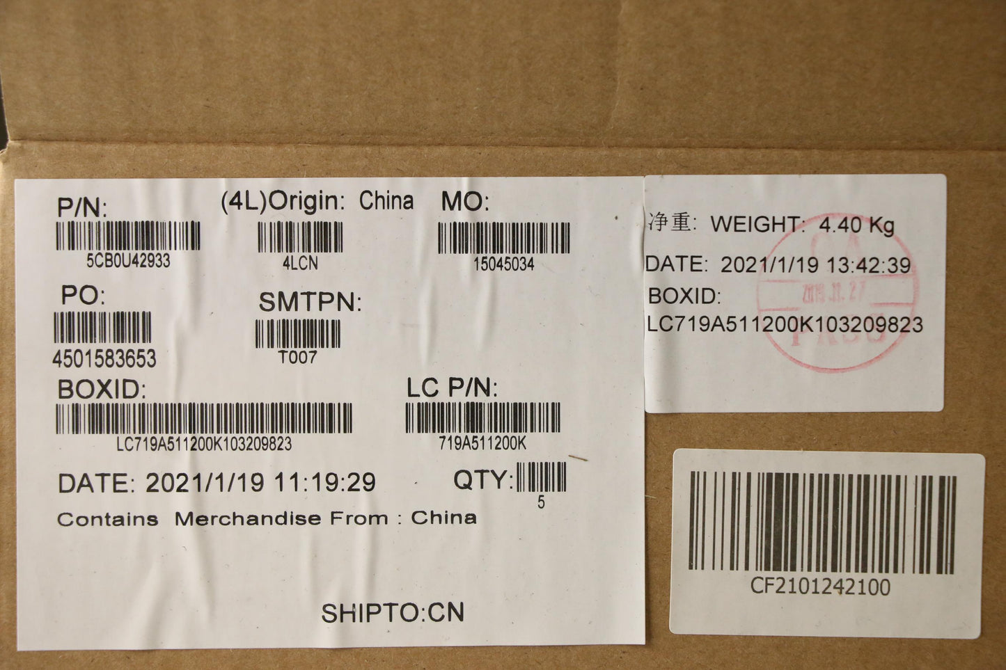 Lenovo Log Up Assy Black W/Kb White N - 5CB0U42933