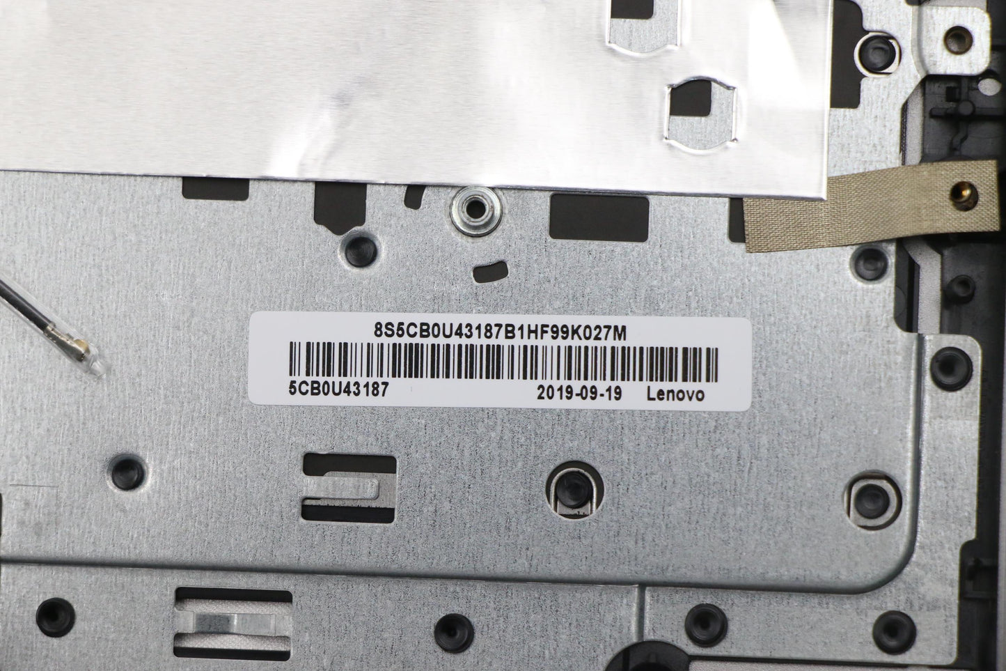 Lenovo Upper Caseasm_B Fp_Bl W/Kb Bl - 5CB0U43187
