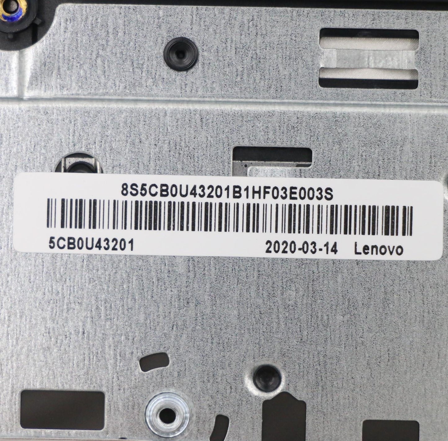 Lenovo Upper Caseasm_B Fp_Bl W/Kb Bl - 5CB0U43201