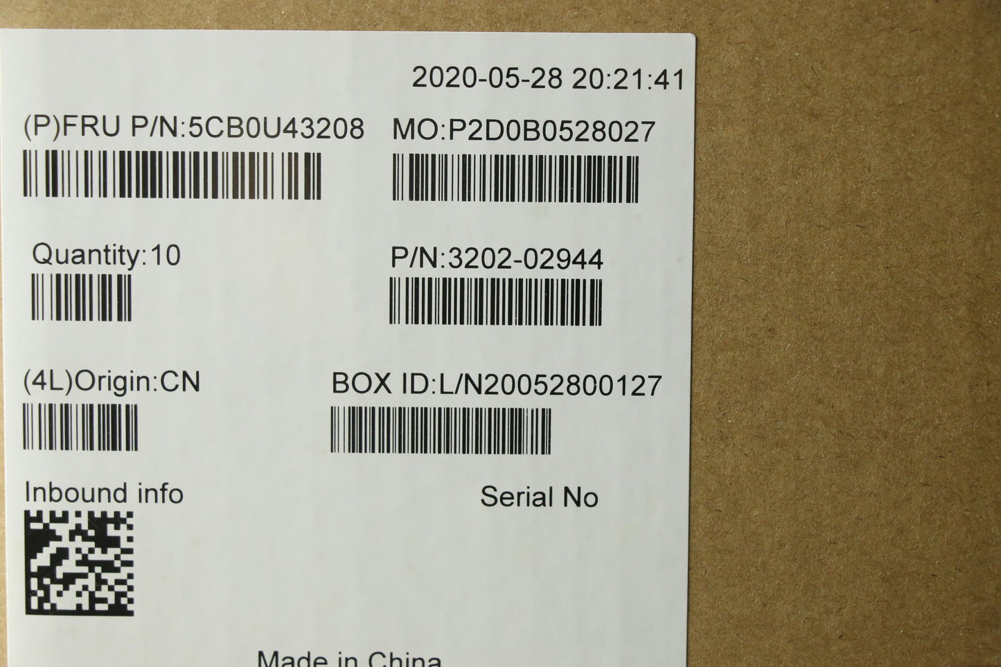 Lenovo Upper Caseasm_B Fp_Bl W/Bl Cz- - 5CB0U43208