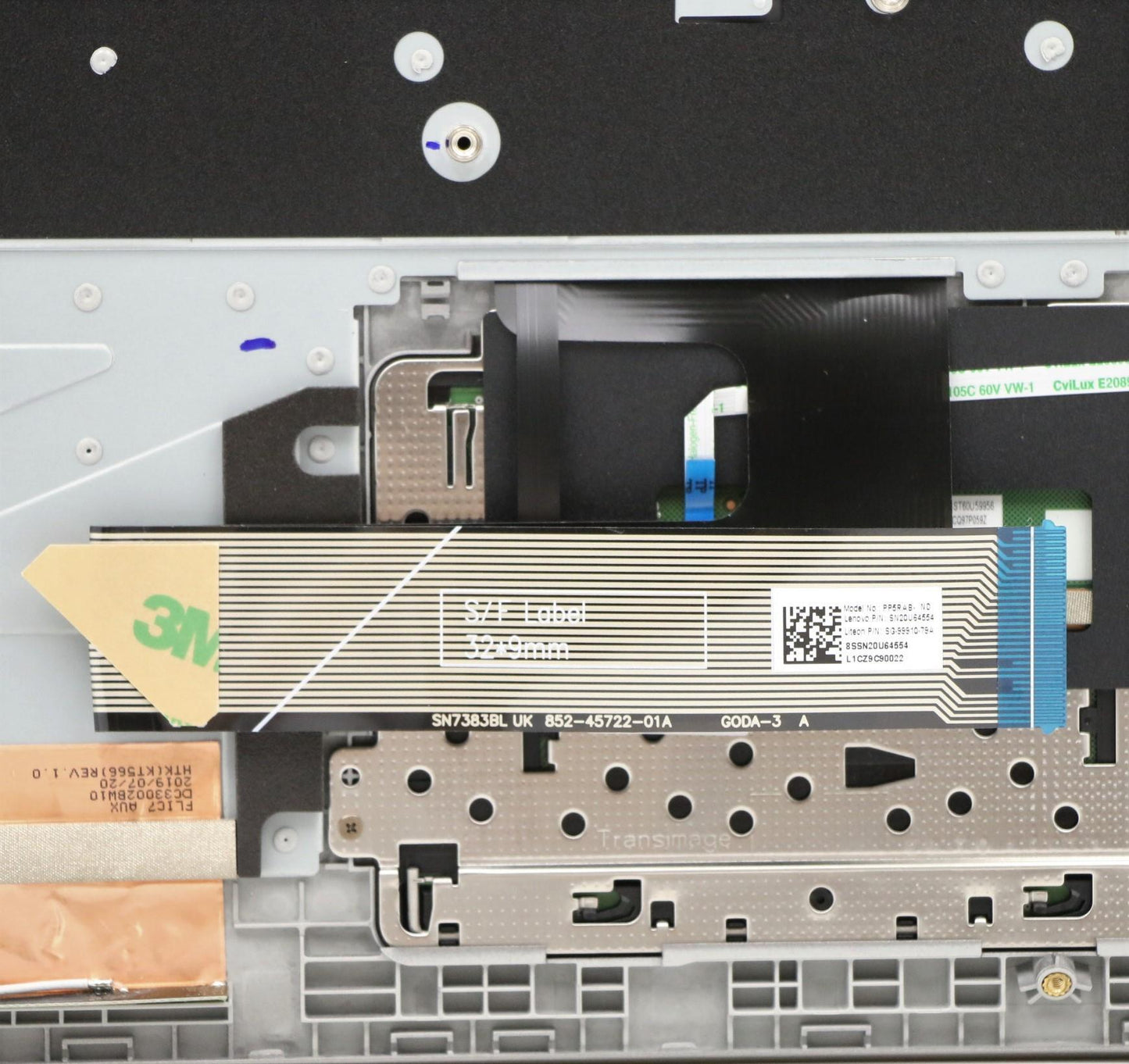 Lenovo Up Assy Uk W Bl Kb Nordi - 5CB0U43702