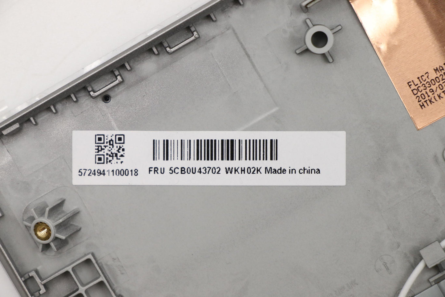 Lenovo Up Assy Uk W Bl Kb Nordi - 5CB0U43702