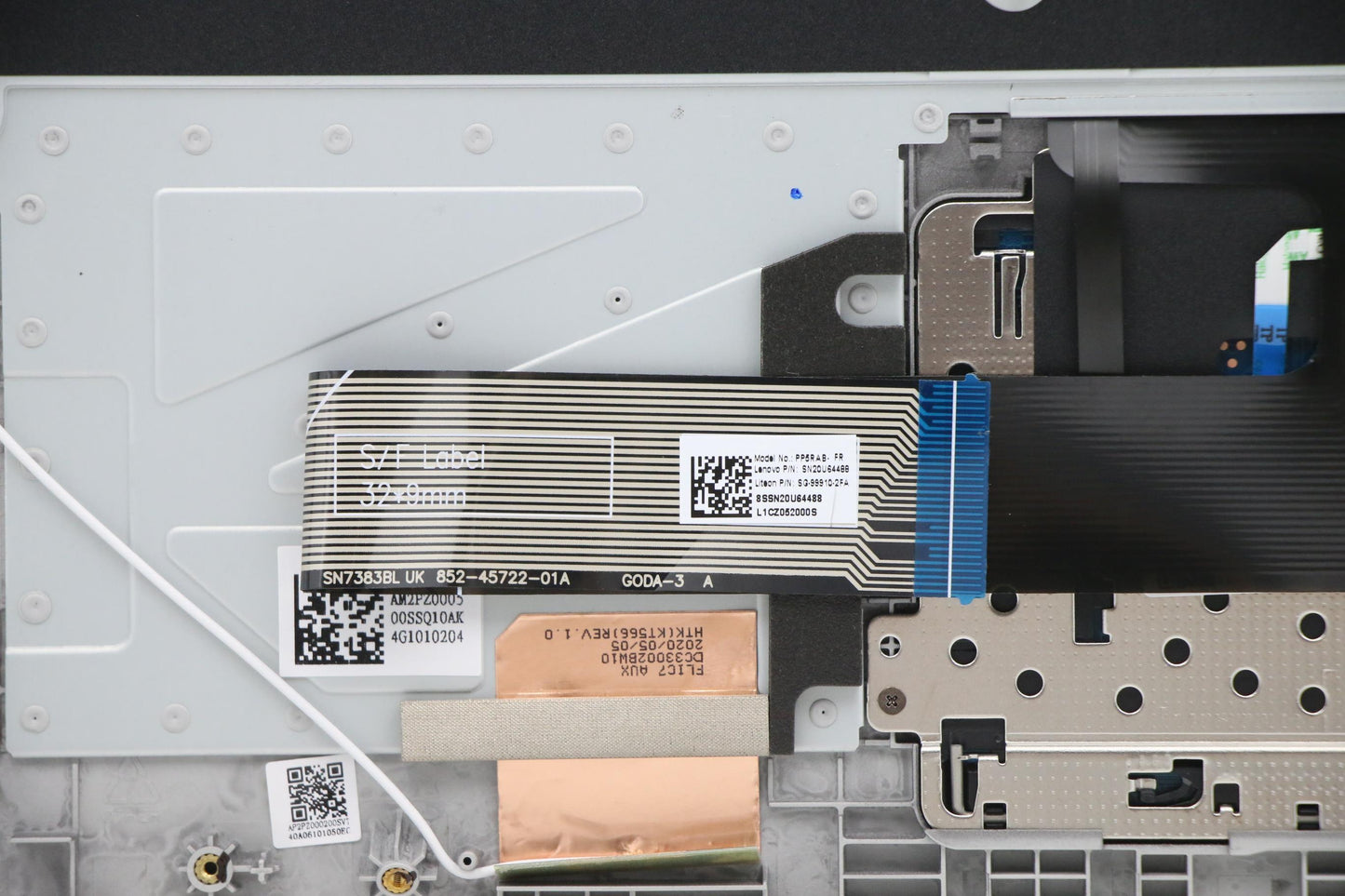 Lenovo Up Assy Uk W Bl Kb Fre - 5CB0U43703