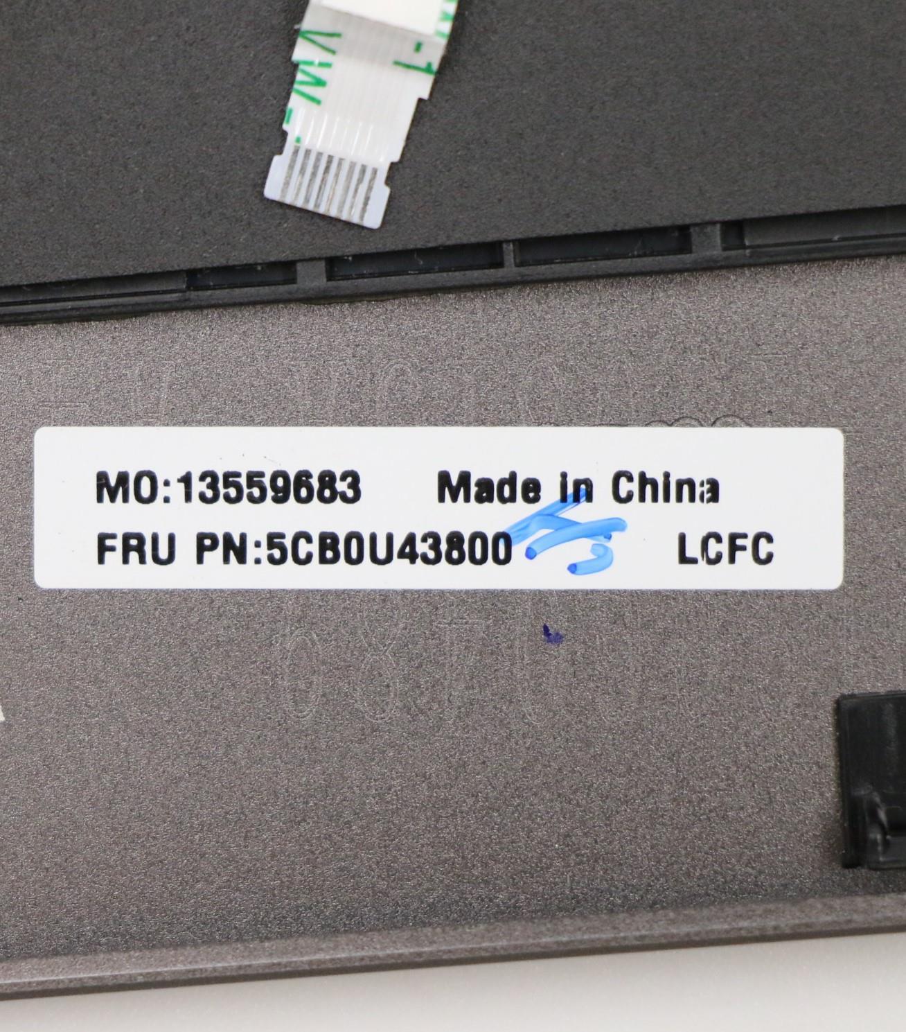 Lenovo Log Up Assy Up Fpr Iron Grey-G - 5CB0U43800