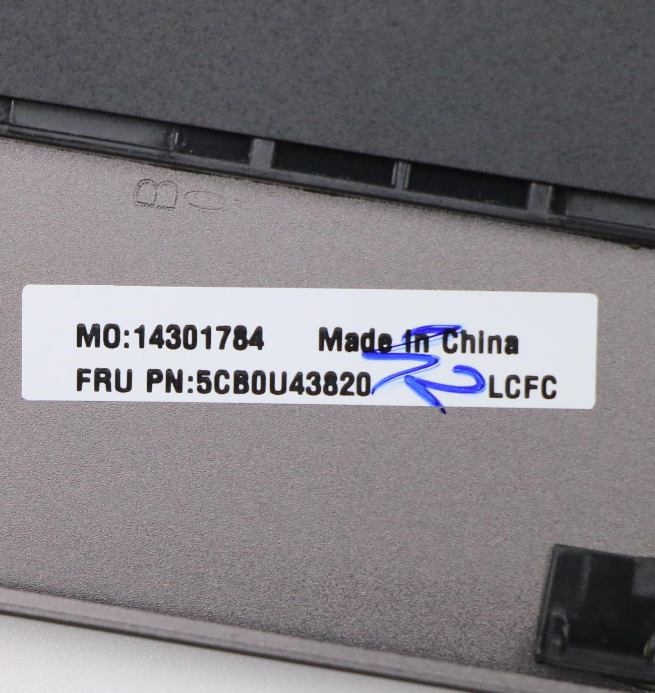 Lenovo C-Cover with Keyboard, USA English, Iron Grey, Backlit - 5CB0U43820