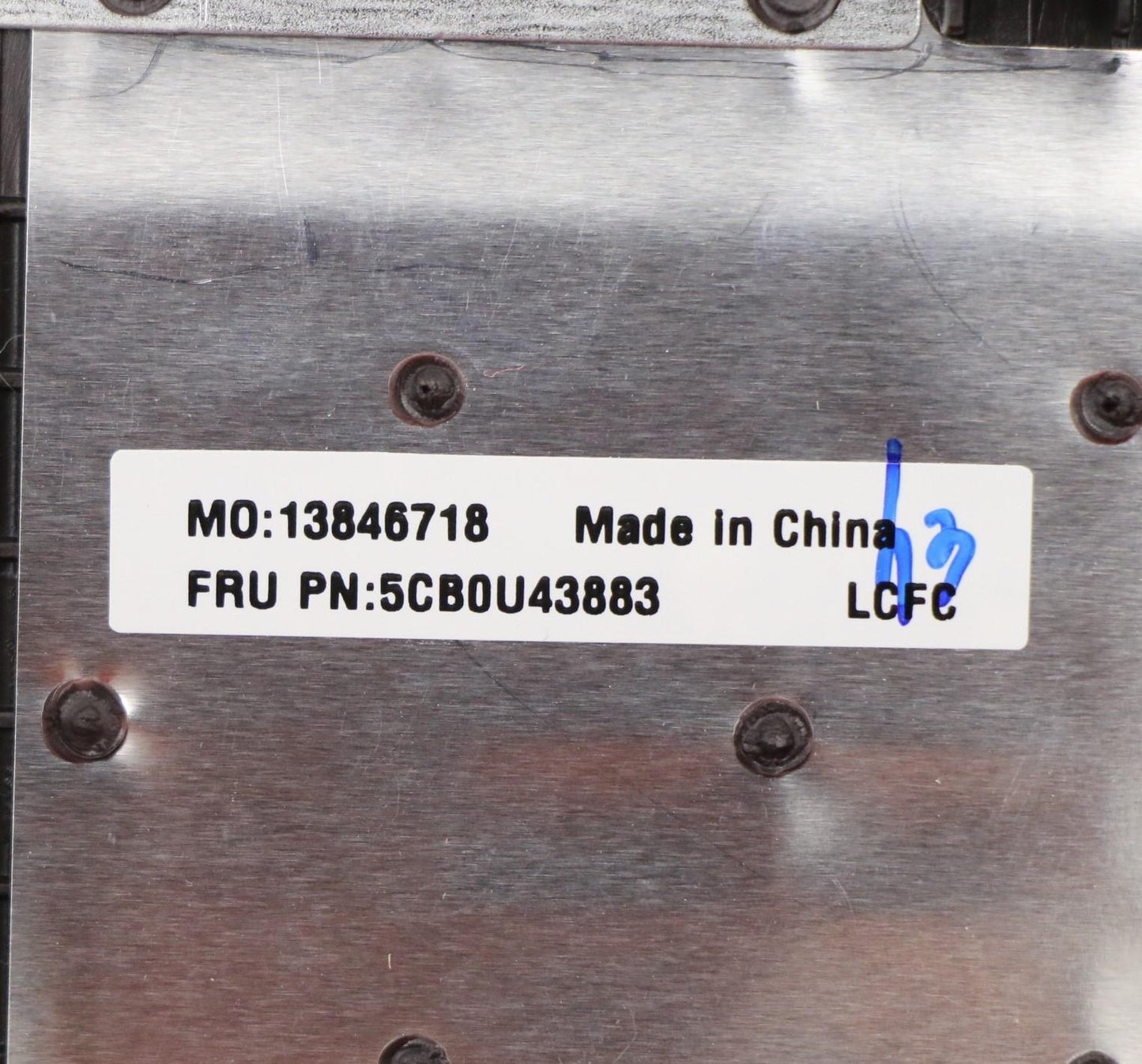 Lenovo C-Cover with Keyboard, USA English, Non-Backlight - 5CB0U43883