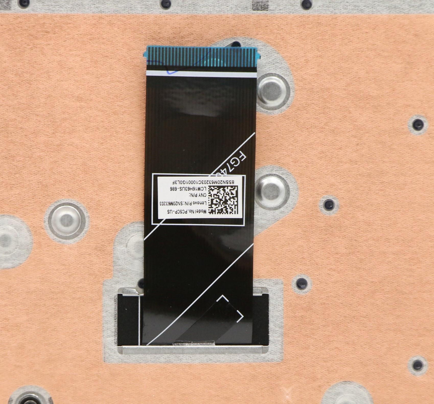Lenovo Log Up Assy Abyss Blue Dis Us - 5CB0U43913