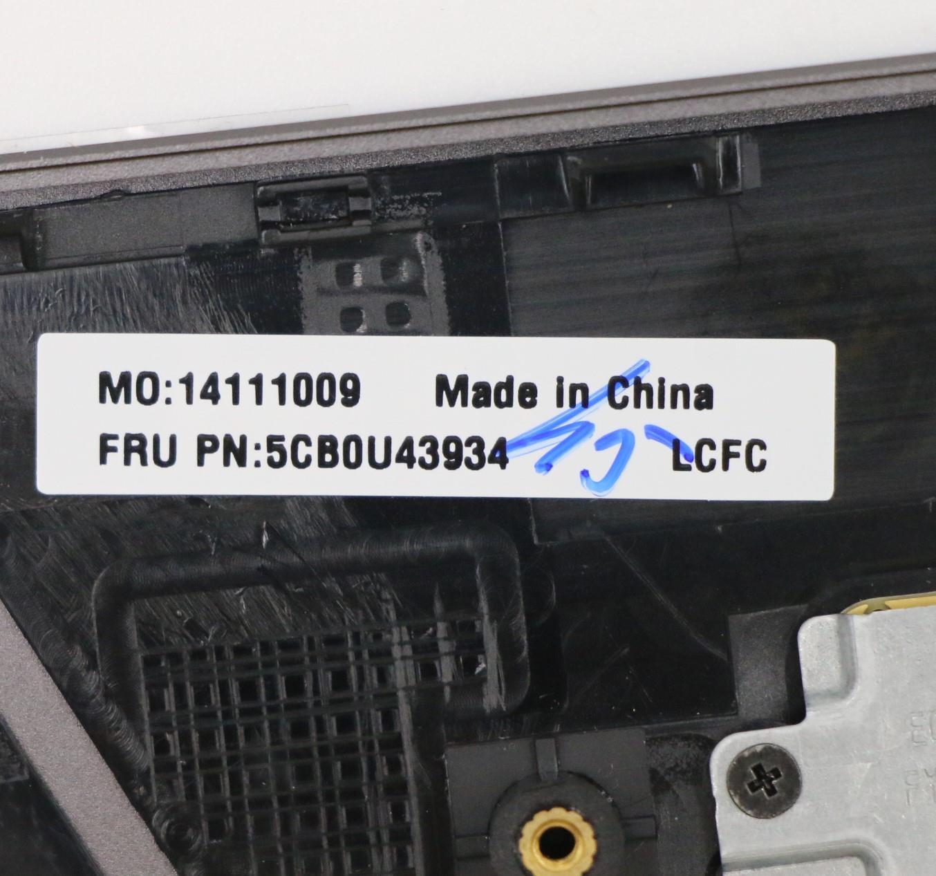 Lenovo Log Up Assy Fpr Iron Grey-It - 5CB0U43934