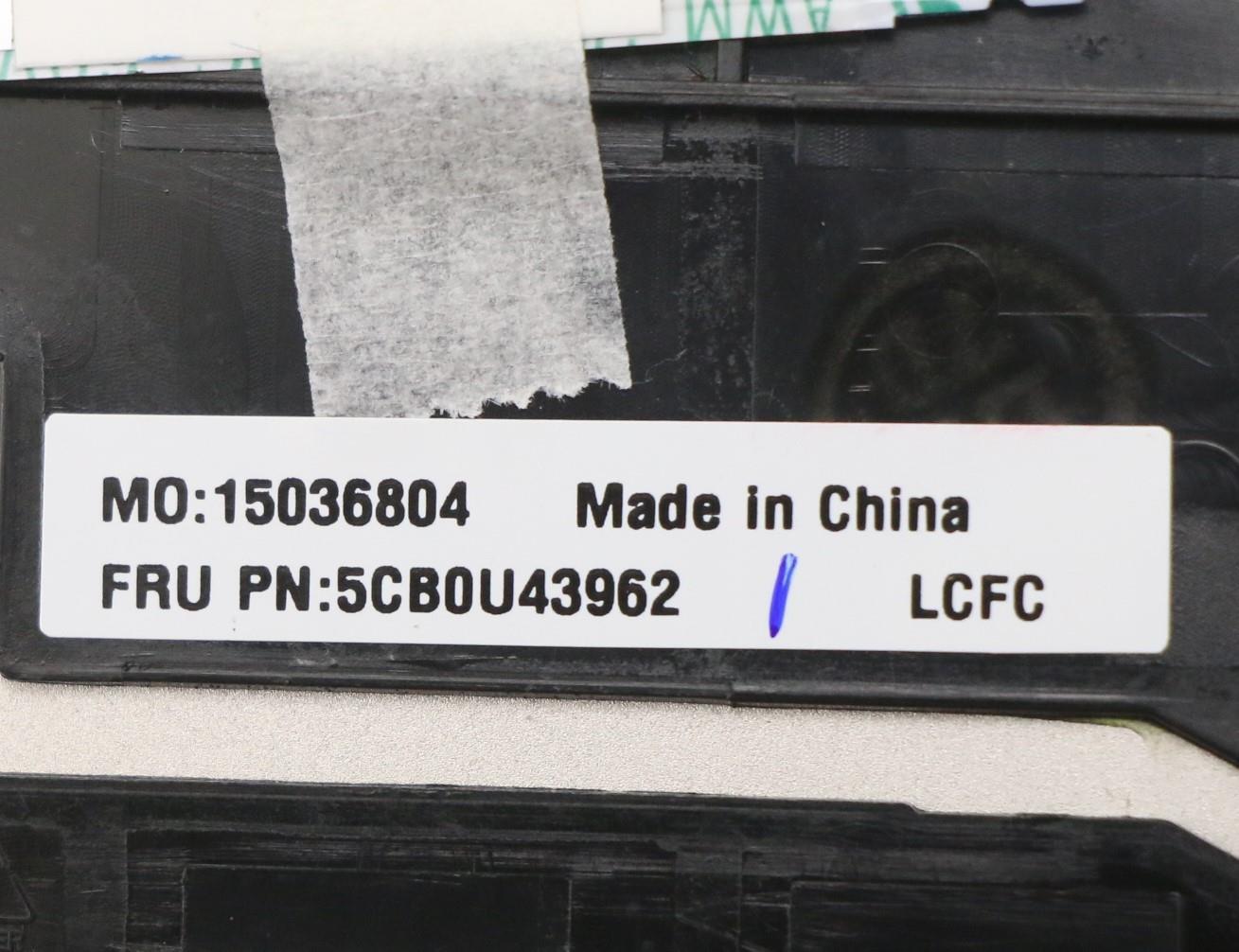 Lenovo Log Up Assy Fpr Mica-India - 5CB0U43962