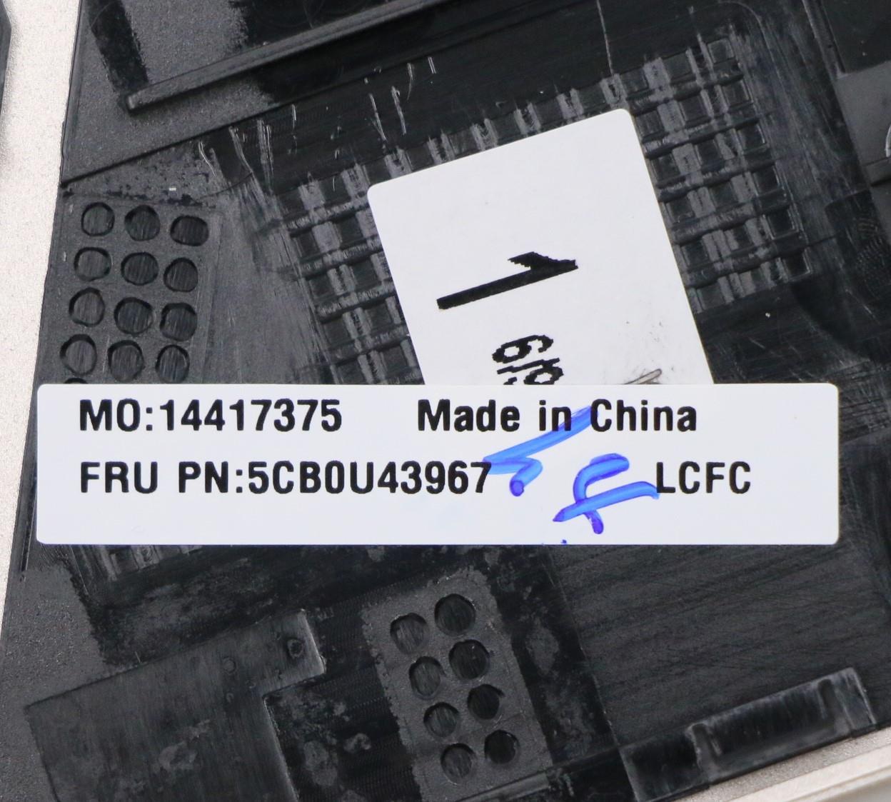 Lenovo Log Up Assy Fpr Mica-Hg - 5CB0U43967