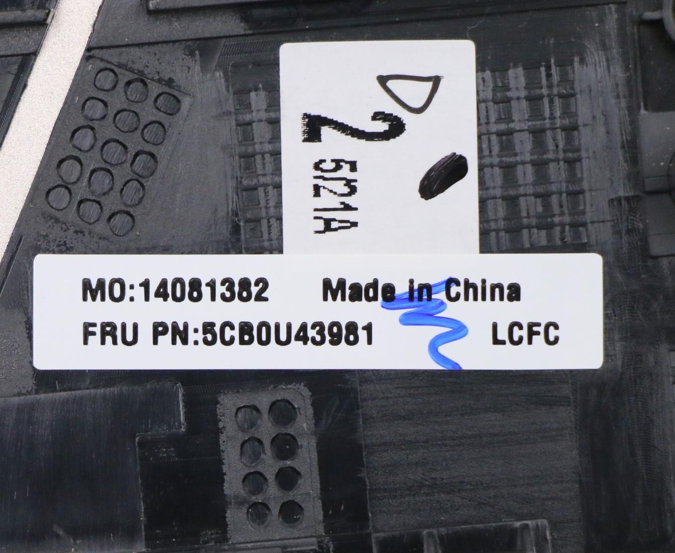 Lenovo Log Up Assy Fpr Mica-Uk - 5CB0U43981