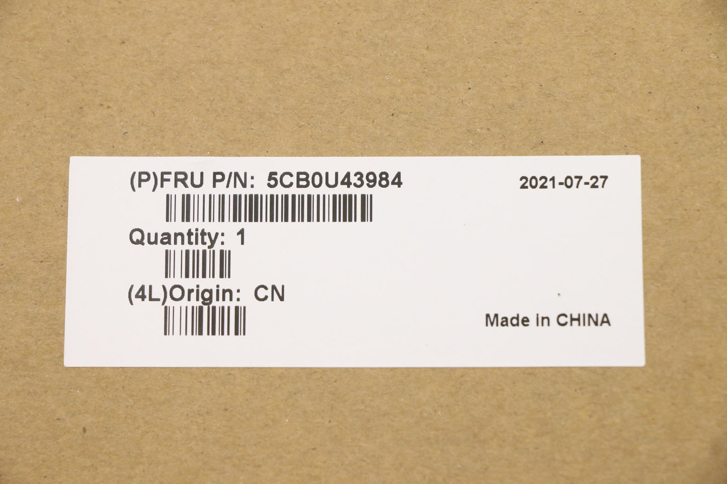 Lenovo Log Up Assy Fpr Mica-Cz-Sk - 5CB0U43984