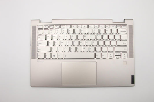 Lenovo C-Cover with Keyboard, USA English, Mica, Backlit - 5CB0U43990