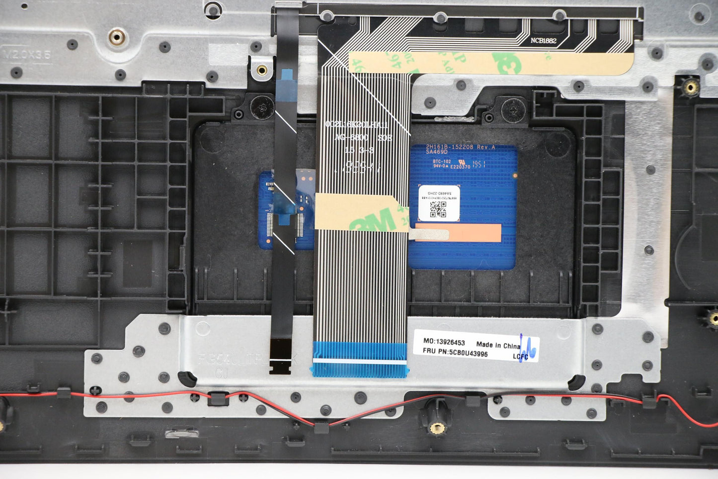 Lenovo Log Up Assy W Kb Nfp G Black B - 5CB0U43996