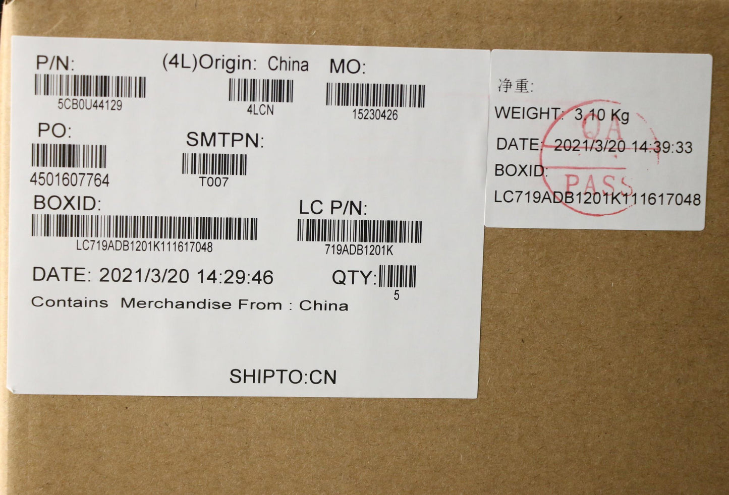 Lenovo Log Up Assy Mica-Po - 5CB0U44129