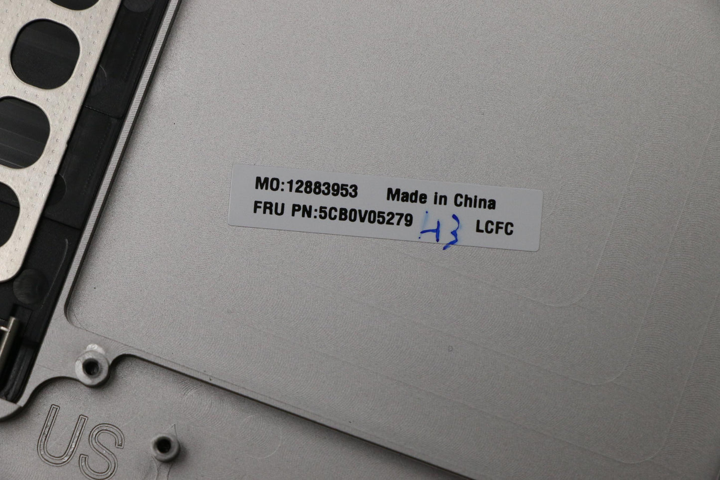 Lenovo C-Cover with Keyboard, USA English, Platinum, Backlight, Fingerprint - 5CB0V05279