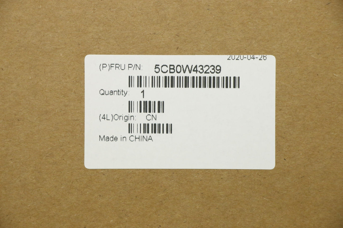 Lenovo Log Up Assy Imr Black Dis Us - 5CB0W43239