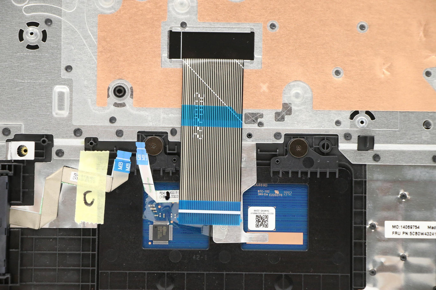 Lenovo Log Up Assy Texture Black Dis - 5CB0W43241