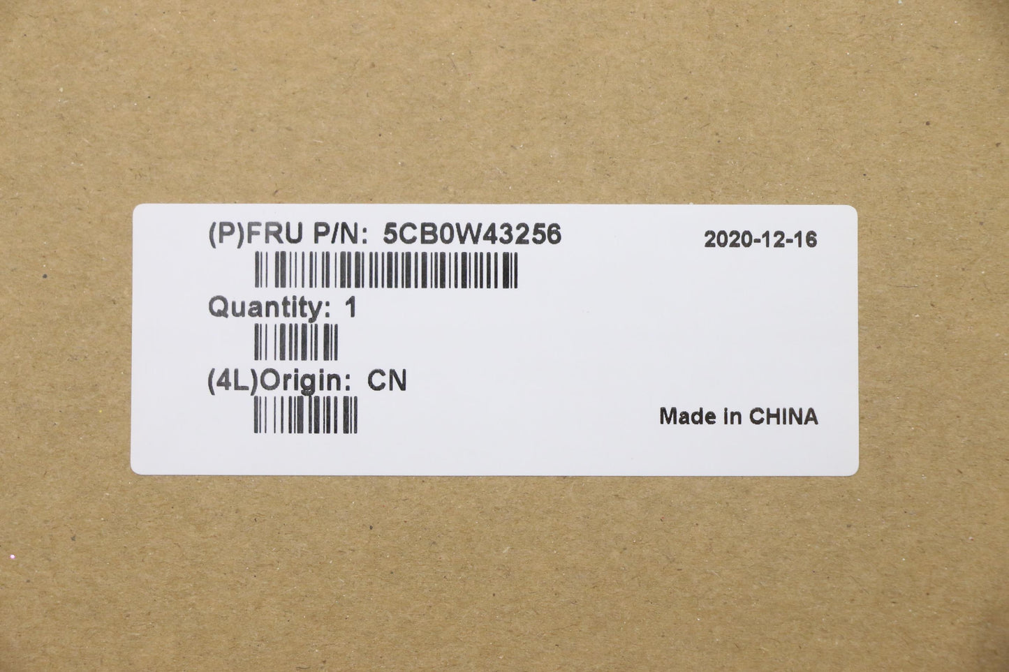 Lenovo Log Up Assy Texture Black Dis - 5CB0W43256