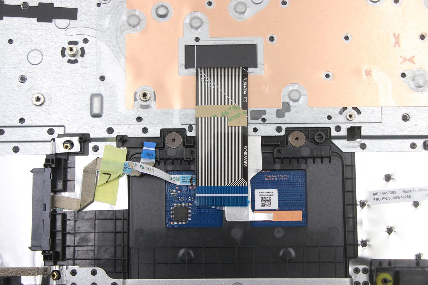 Lenovo Log Up Assy Texture Black Dis - 5CB0W43256