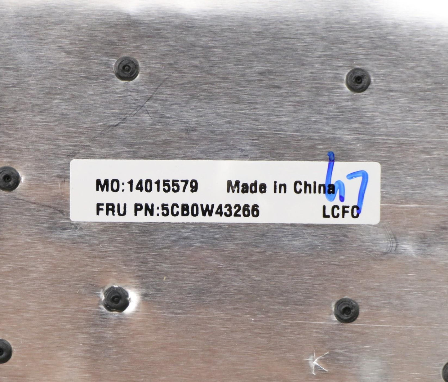 Lenovo Log Up Assy Imr Black Dis Ko - 5CB0W43266