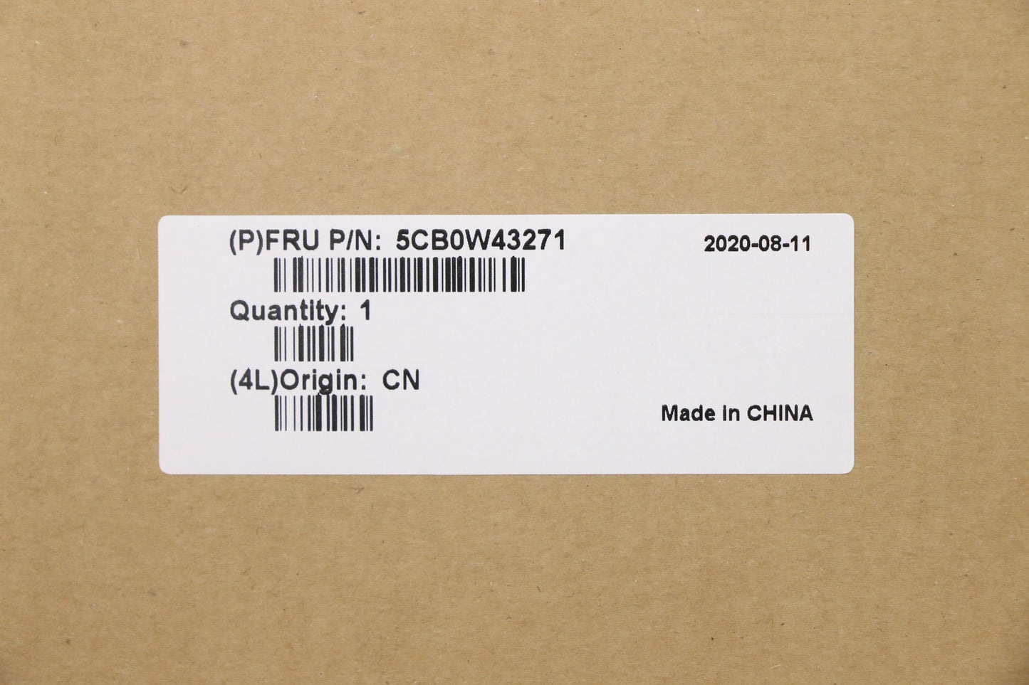 Lenovo Log Up Assy Texture Black Dis - 5CB0W43271