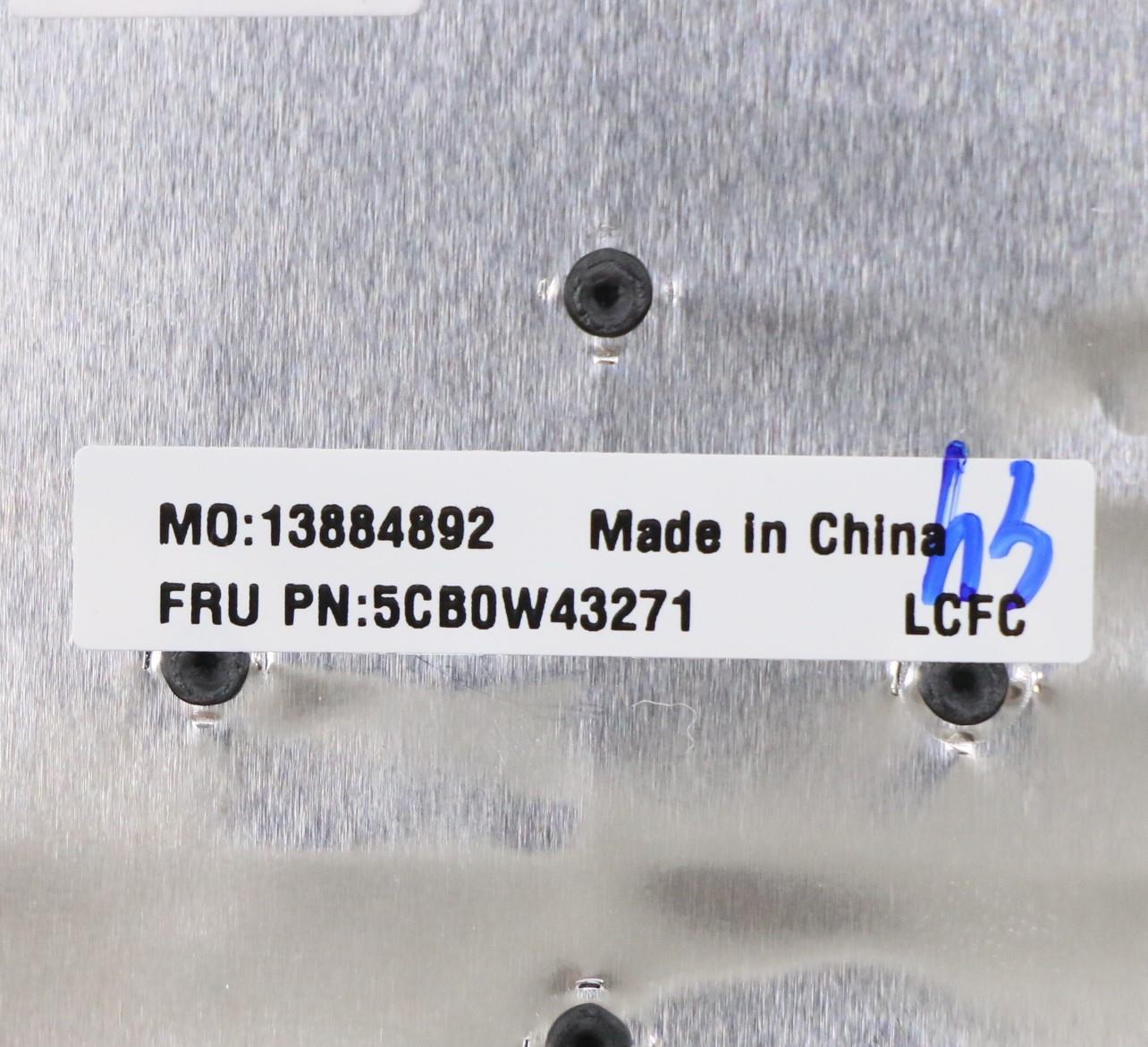 Lenovo Log Up Assy Texture Black Dis - 5CB0W43271