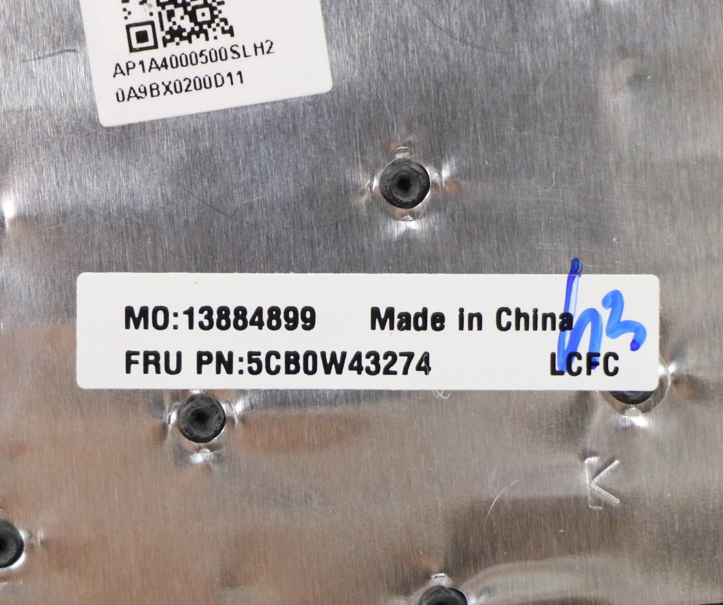 Lenovo Log Up Assy Texture Black Dis - 5CB0W43274