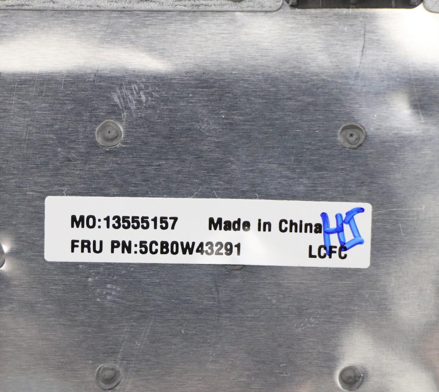 Lenovo Log Up Assy Imr Grey Dis Hb - 5CB0W43291