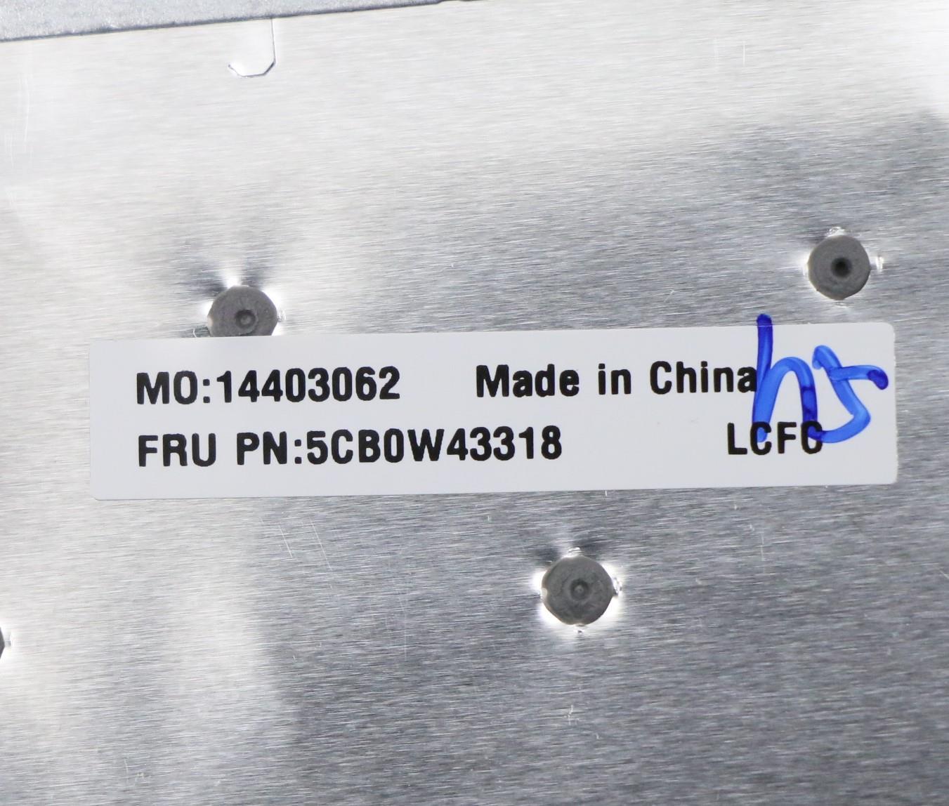 Lenovo Log Up Assy Imr Grey Dis Bu - 5CB0W43318