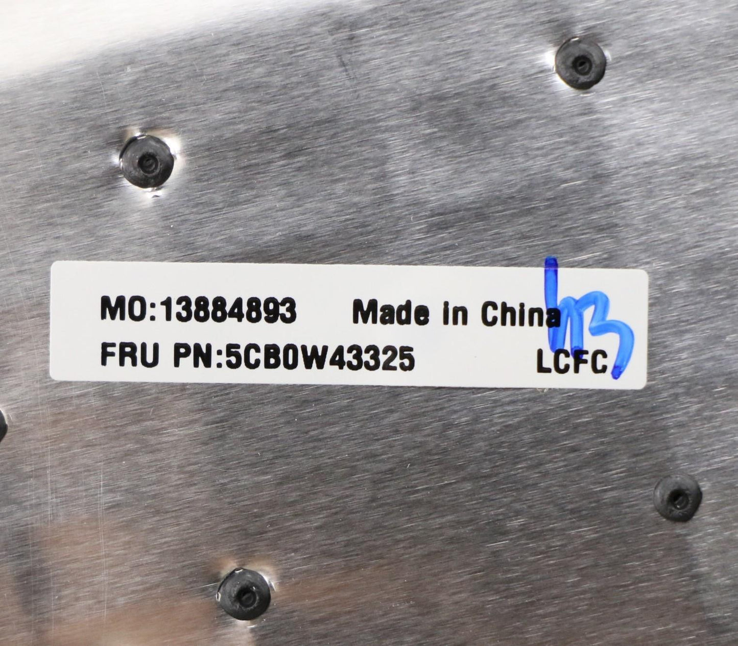Lenovo Log Up Assy Texture Black Dis - 5CB0W43325