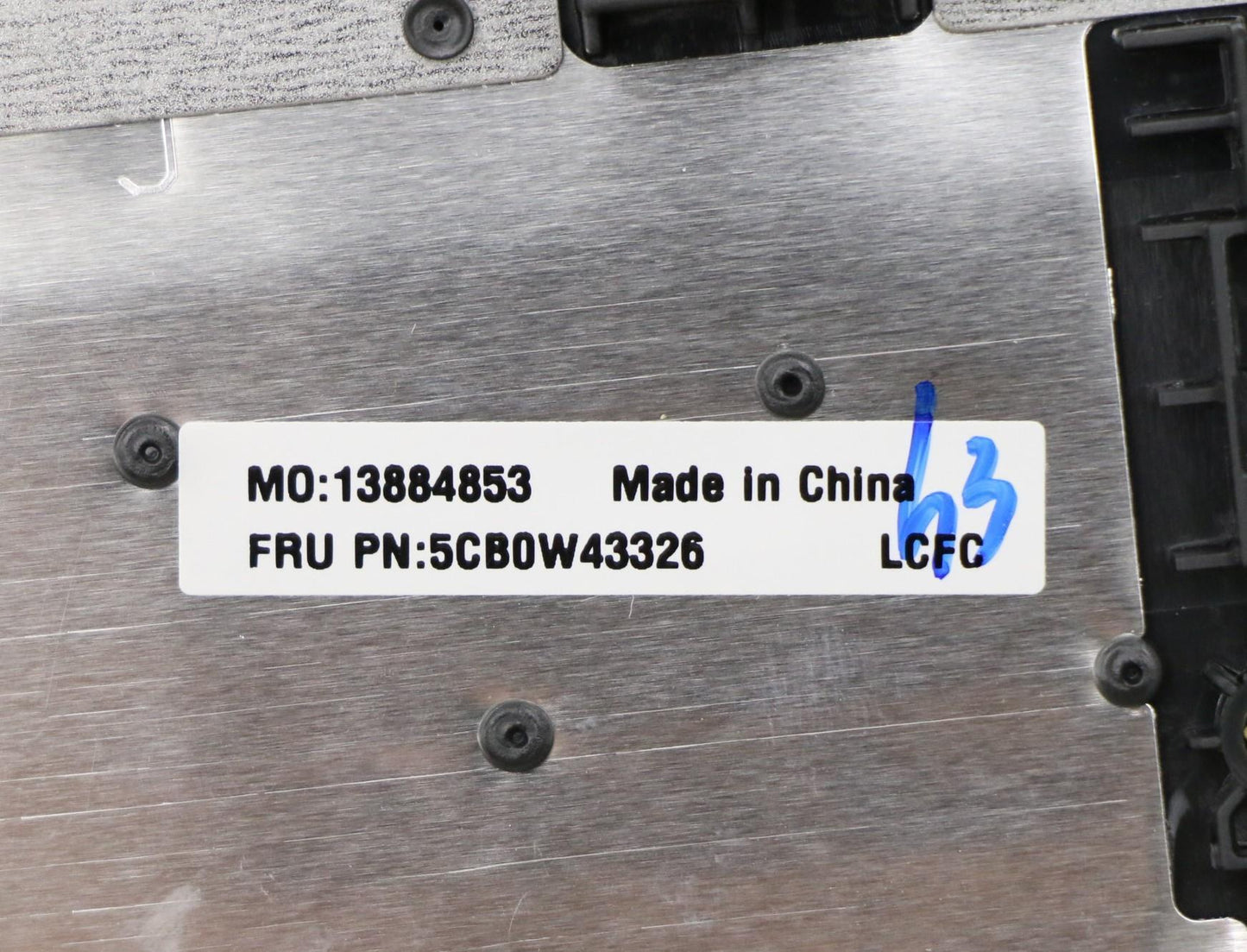 Lenovo Log Up Assy Imr Black Dis Ua - 5CB0W43326