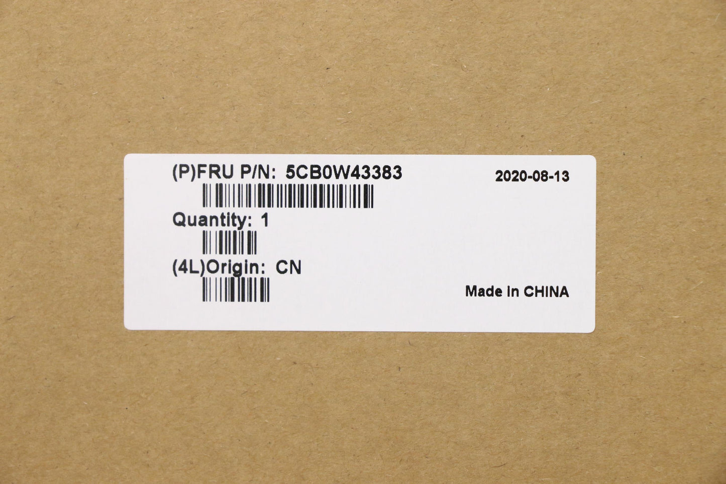 Lenovo Log Up Assy Imr Black Dis Uk - 5CB0W43383